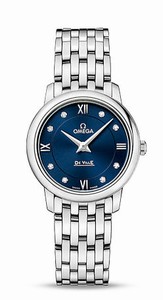 Omega DeVille Prestige Quartz Diamond Dial Stainless Steel Watch# 424.10.27.60.53.001 (Women Watch)