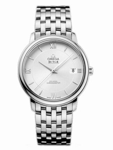Omega 36.8mm Prestige Co-Axial Silver Dial Stainless Steel Case With Stainless Steel Bracelet Watch #424.10.37.20.02.001 (Men Watch)
