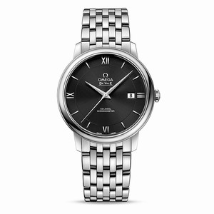 Omega Black Dial Fixed Stainless Steel Band Watch #424.10.40.20.01.001 (Men Watch)