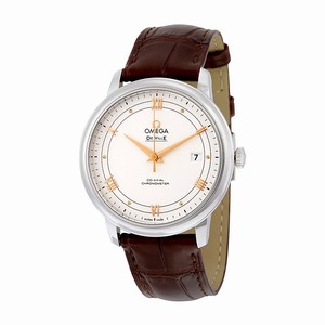 Omega De Ville Co-Axial Chronometer Date Brown Leather Watch # 424.13.40.20.02.002 (Men Watch)