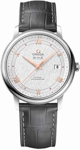 Omega De Ville Prestige Co-Axial Chronometer Grey Leather Watch# 424.13.40.20.02.005 (Men Watch)