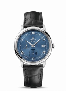 Omega De Ville Prestige Co-Axial Chronometer 48 Hours Power Reserve Black Leather Watch# 424.13.40.21.03.002 (Men Watch)
