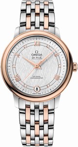Omega De Ville Prestige Co-Axial Chronometer 18k Red Gold and Stainless Steel Bracelet Watch# 424.20.33.20.52.002 (Women Watch)