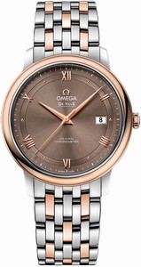 Omega De Ville Prestige Co-Axial Chronometer 18k Rose Gold and Stainless Steel Watch# 424.20.40.20.13.001 (Men Watch)