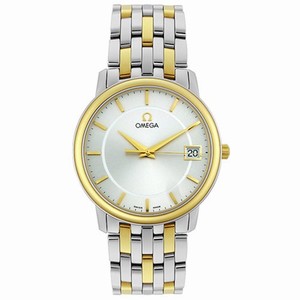 Omega Swiss quartz Dial color Silver Watch # 4310.31.00 (Men Watch)