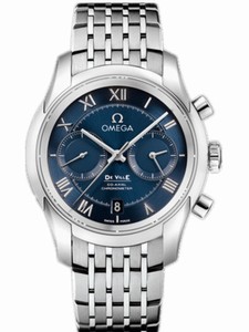 Omega 42mm Co-Axial Chronograph Blue Dial Stainless Steel Case With Stainless Steel Bracelet Watch #431.10.42.51.03.001 (Men Watch)