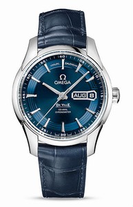 Omega De Ville Hour Vision Co-Axial Annual Calender Blue Leather Watch# 431.33.41.22.03.001 (Men Watch)
