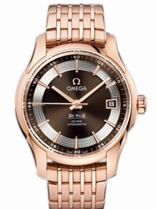 Omega 41mm Automatic Hour Vision Brown Dial Rose Gold Case With Rose Gold Bracelet Watch #431.60.41.21.13.001 (Men Watch)