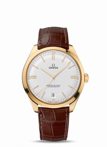 Omega De Ville Tresor Master Co-Axial 18k Yellow Gold Case Brown Leather Watch# 432.53.40.21.52.003 (Men Watch)