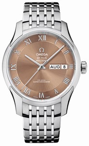 Omega De Ville Hour Vision Annual Calendar Co-Axial Master Chronometer Stainless Steel Watch# 433.10.41.22.10.001 (Men Watch)