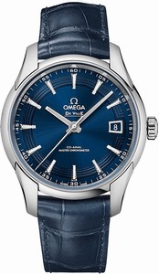 Omega Blue Dial Crocodile Leather Band Watch #433.33.41.21.03.001 (Men Watch)