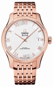 Omega De Ville Hour Vision Co-Axial Master Chronometer 18k Rose Gold Watch# 433.50.41.21.02.001 (Men Watch)