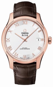 Omega De Ville Hour Vision Co-Axial Master Chronometer Brown Leather Watch# 433.53.41.21.02.001 (Men Watch)