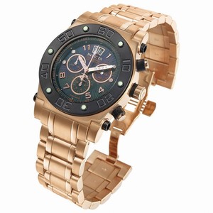 Invicta Swiss Quartz Rose Gold Chronograph Watch #4364 (Men Watch)