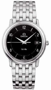 Omega Swiss quartz Dial color Black Watch # 4510.50.00 (Men Watch)
