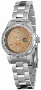 Invicta Pro Diver Quartz Analog Date Brown Dial Stainless Steel Watch # 4872 (Women Watch)
