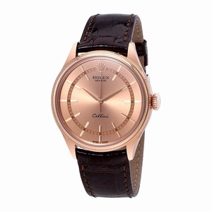 Rolex Automatic Dial color Pink Watch # 50505PKSBRL (Men Watch)