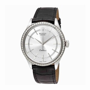 Rolex Automatic Dial color Rhodium Watch # 50709SSBKL (Men Watch)