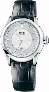 Oris Artelier Skeleton Date Women's Watch # 56176044051LSFC