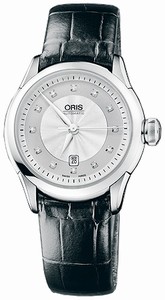 Oris Artelier 12-Diamonds Automatic Womens Watch # 56176044091LS 561 7604 40 91 LS
