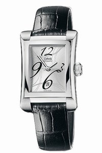 Oris Self Winding Automatic Polished With Brushed Steel Silver Dial Band Watch #56176204061LS (Women Watch)