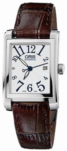 Oris Self Winding Automatic Brushed With Polished Stainless Steel Silver Dial Band Watch #56176564061LS (Women Watch)