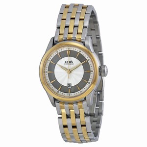 Oris Silver Automatic Watch #561-7604-4351MB (Women Watch)