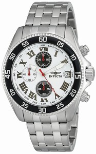 Invicta White Dial Stainless Steel Band Watch #5721 (Men Watch)