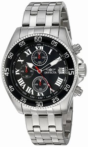 Invicta Black Dial Stainless steel Band Watch # 5722 (Men Watch)