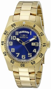 Invicta Blue Dial Stainless Steel Band Watch #5762 (Men Watch)