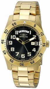 Invicta Black Dial Stainless Steel Band Watch #5763 (Men Watch)