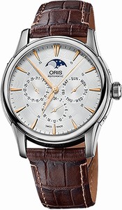 Oris Swiss automatic Dial color Silver Watch # 58276894021LS (Men Watch)