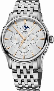 Oris Swiss automatic Dial color Silver Watch # 58276894021MB (Men Watch)