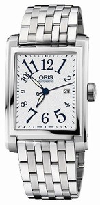 Oris Rectangular Date Automatic Stainless Steel Watch #58376574061MB (Men Watch)