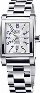 Oris Miles Rectangular Day Date Series Watch # 58575254061MB (Men's Series Watch)