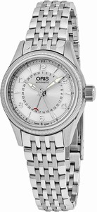 Oris Silver Dial Stainless Steel Band Watch #59476804061MB (Women Watch)
