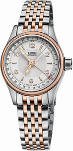 Oris Silver Dial Stainless-steel-rose-gold Band Watch #59476804331MB (Men Watch)