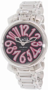 GaGa Milano Swiss quartz Dial color Black Watch # 6020.3 (Women Watch)