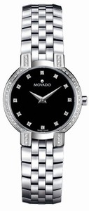 Movado Swiss Quartz Diamond and Stainless Steel Watch #605586 (Women Watch)