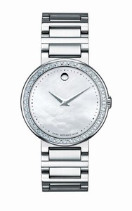 Movado Swiss Quartz Stainless Steel Watch #606421 (Women Watch)