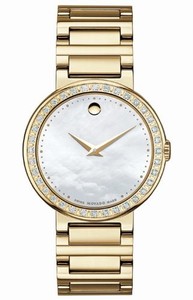 Movado Swiss Quartz Gold Tone Watch #606422 (Women Watch)