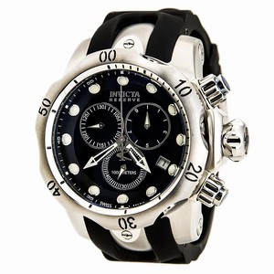 Invicta Venom Quartz Chronograph Date Black Polyurethane Watch # 6110 (Men Watch)