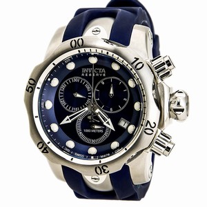 Invicta Venom Quartz Chronograph Date Blue Polyurethane Watch # 6111 (Men Watch)