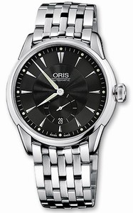 Oris Artelier Small Second, Date Automatic Black Dial Stainless Steel Watch #62375824074MB (Men Watch)