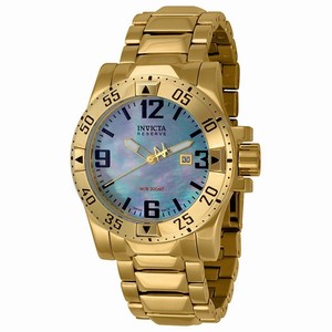 Invicta Swiss Quartz Gold Tone Watch #6244 (Men Watch)