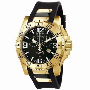 Invicta Swiss Quartz Black Watch #6268 (Men Watch)