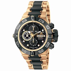 Invicta Black Dial Two-tone-stainless-steel Band Watch #6523 (Men Watch)