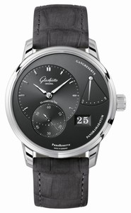 Glashutte Original Galvanised Ruthenium Hand Wind Watch # 65-01-23-12-04 (Men Watch)