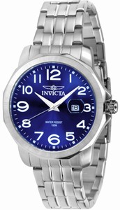 Invicta Pro Diver Quartz Analog Date Blue Dial Stainless Steel Watch # 6607 (Men Watch)