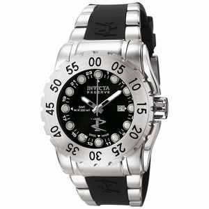 Invicta Black Dial Stainless Steel Band Watch #6645 (Men Watch)